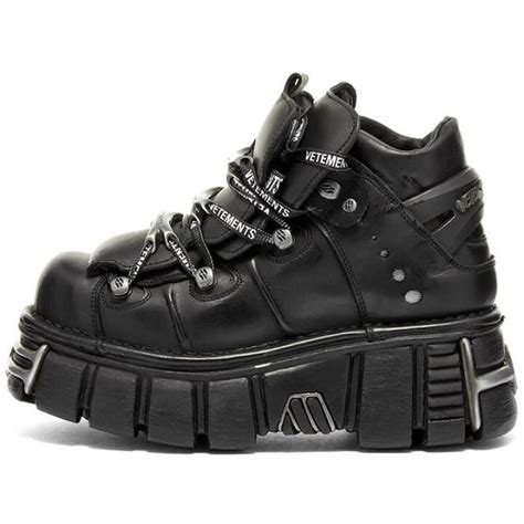 vetements replica shoes|W2C vêtements X New Rock platform trainers M.